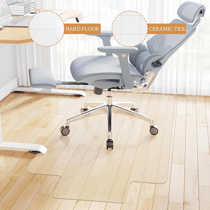 KMAT Office Chair Mat, Easy Glide Hard Wood Tile Floor Mats, Chair Mat - Image 6