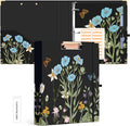Ospelelf 3 Ring Binder 1.5 Inch, Floral Round Ring Clipboard Binder by OspelelfOfficeSupplies