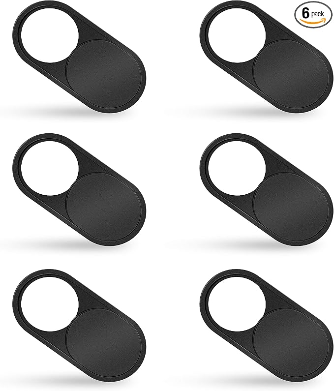 imluckies 6 Pack Webcam Cover Slide, 0.023 inch Ultra-Thin Metal Camera Cover by imluckies