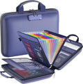 Fireproof File Organizer with Lock, Hard Case Fireproof Document Box with 13 by Tamfile