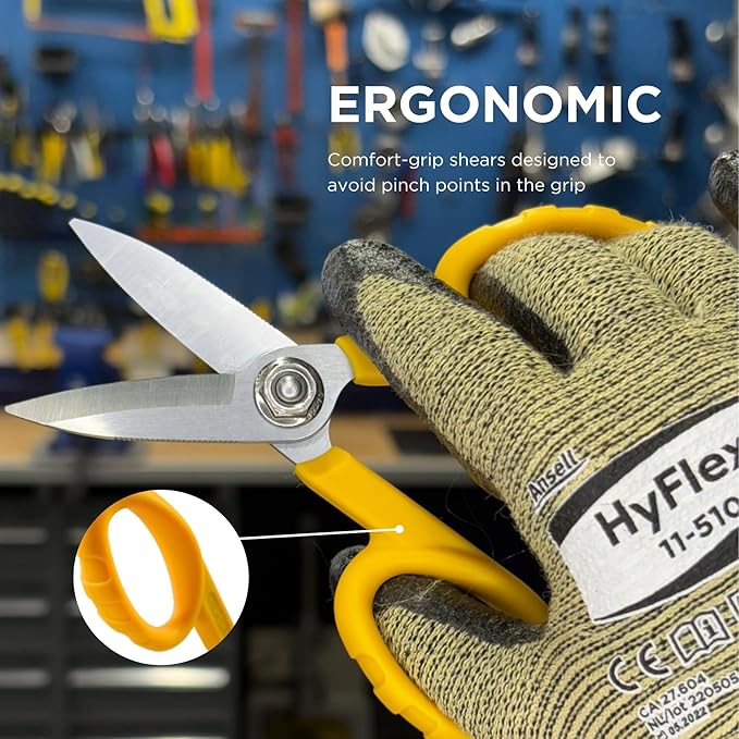 Miller KS-1 Yellow Fiber Optic Kevlar Scissors, Easily Portable Utility Scissors - Image 5