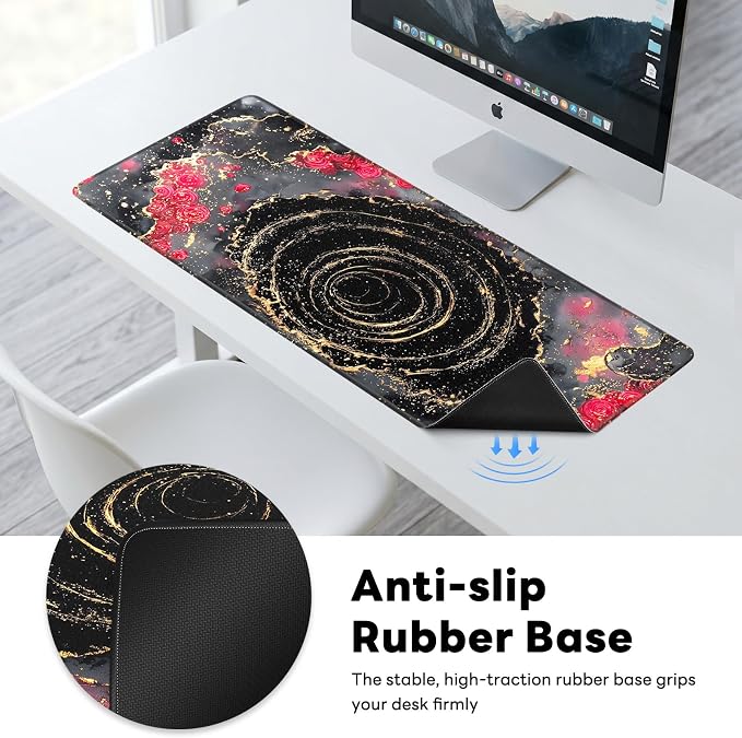 Desk Mat, Big Desk Pad, 31.5x11.8 Inches Extended Big Gaming Mouse Pad - Image 6