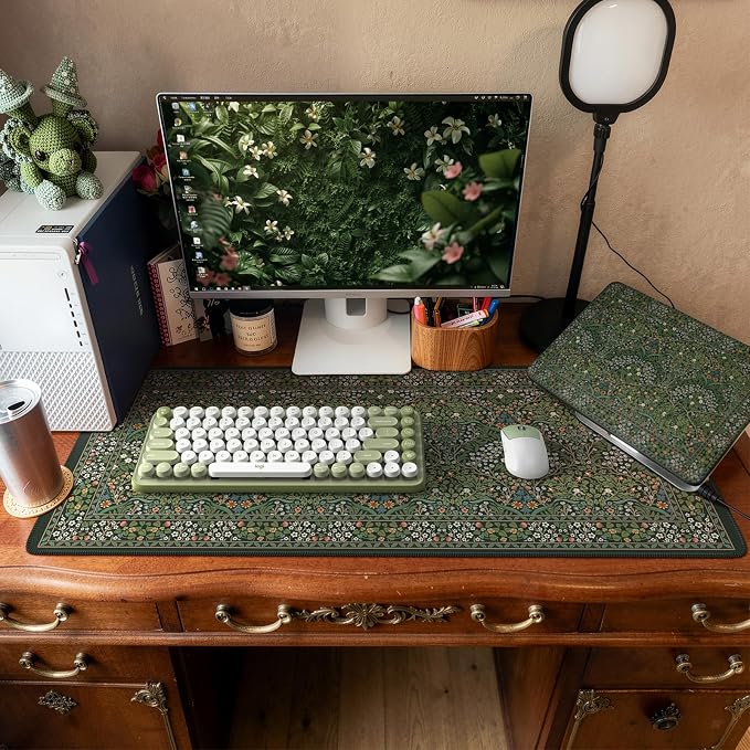 iCasso Big Mouse Pad, Desk Pad Mat, Full Desk Large Mousepad, Anti-Slip Smooth - Image 7