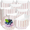 300 Pack Checkered 1/4Lb Paper Food Boat Trays Disposable Small Paper Boats by MotBach