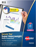 Avery Diamond Clear Top Sheet Protectors, Super Heavyweight Page Protectors by Avery