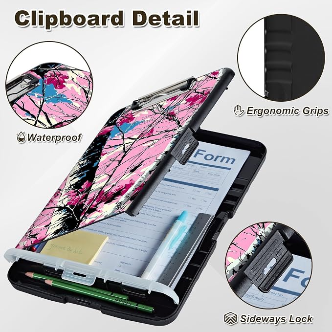 Clipboard with Storage, Nursing Clip Board 8.5 x 11 Storage Organization Box - Image 5