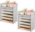 Subekyu 6-Tier Desk Paper Organizer, Desktop File Letter Tray by SUBEKYU