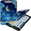 Moon Blue Clouds A4 Clipboard by Unknown