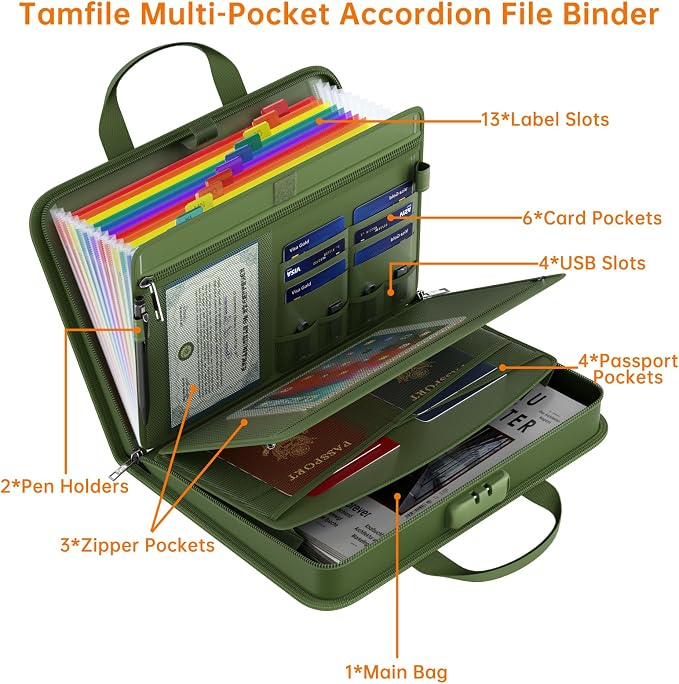 Fireproof Accordion File Organizer - Image 4