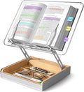 Book Stand with Storage, Book Holder by HUMANCOZY