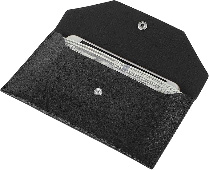 Piriuuo PU Leather Cash Envelope Wallet by Unknown