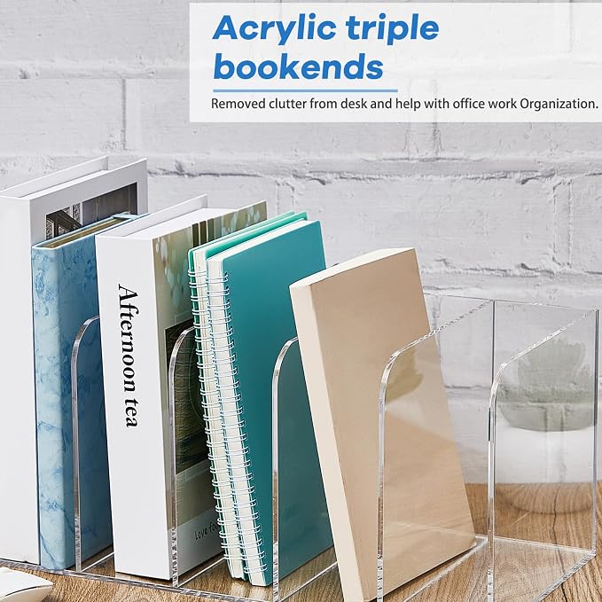 Suzile Clear Acrylic Magazine File Holder - Image 4