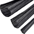 Boao 3 Pieces Cord Protector Wire Loom Tubing Cable Sleeve Split Sleeving by Boao