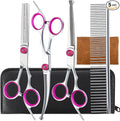 5 in 1 Premium Dog Grooming Scissors, Professional Dog Scissors by lengnoyp