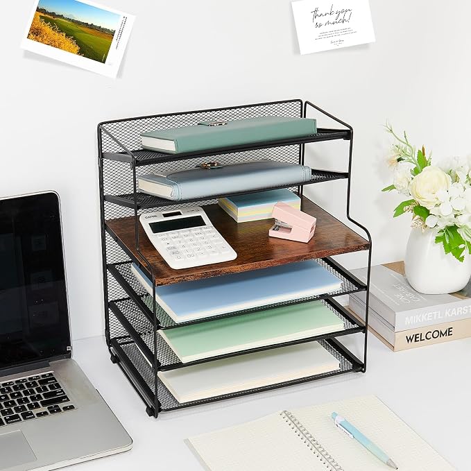 OPNICE 6-Tier Letter Tray Paper Organizer, Desk Organizers and Accessories - Image 2