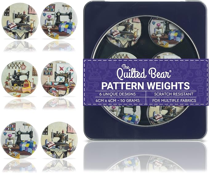 The Quilted Bear Pattern Weight Set – Scratch-Resistant Fabric Weights by TheQuiltedBearsProducts