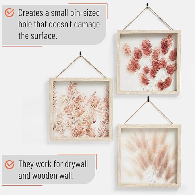 Mr. Pen- Push Pin Hooks for Hanging Pictures, 30 Pack | Decorative Push Pins - Image 6
