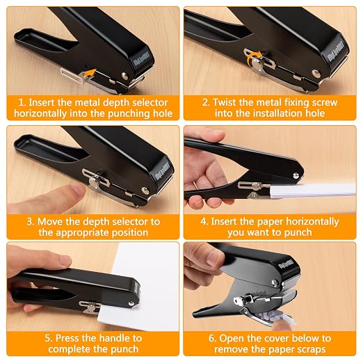 MyLifeUNIT 2-Pack Badge Hole Punch, Slot Puncher - Image 6