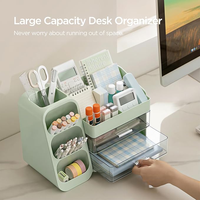 HBlife Desk Organizer with Pen Pencil Holder - Image 2
