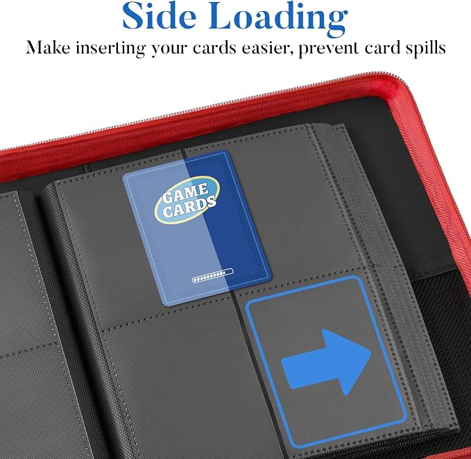 Fabmaker Premium 4 Pocket Zip Card Binder, Trading Card Binder - Image 5