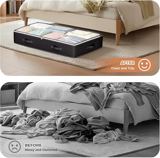 Budding Joy 90L Under Bed Storage Containers, Closet Organizers and Storage Bins - Image 7