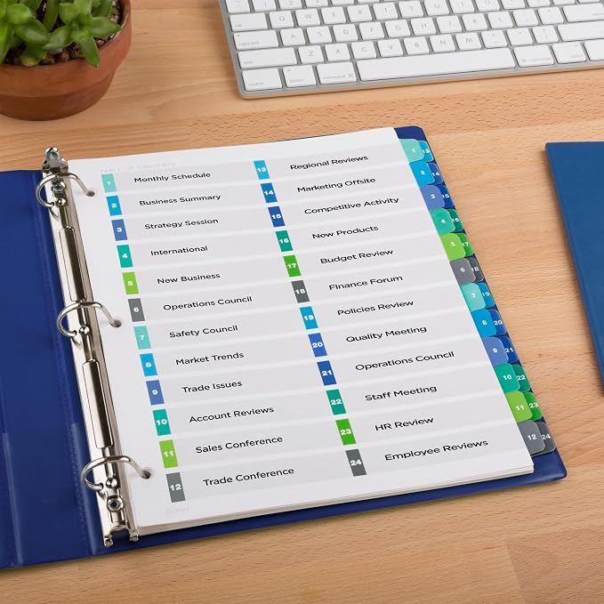 Avery Double Column 24 Tab Dividers - Image 6