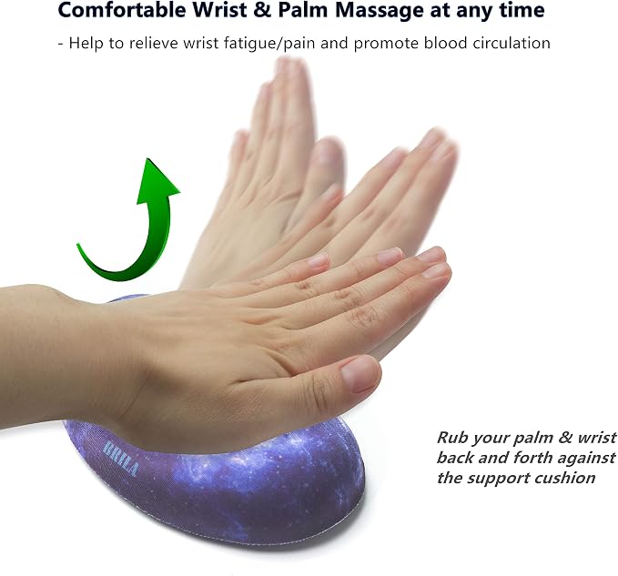 BRILA Ergonomic Memory Foam Mouse Wrist Rest Support Pad Cushion - Image 6