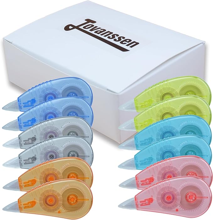White Correction Tape, 12 Pack, 13.13 Feet Correction Tape - Image 2