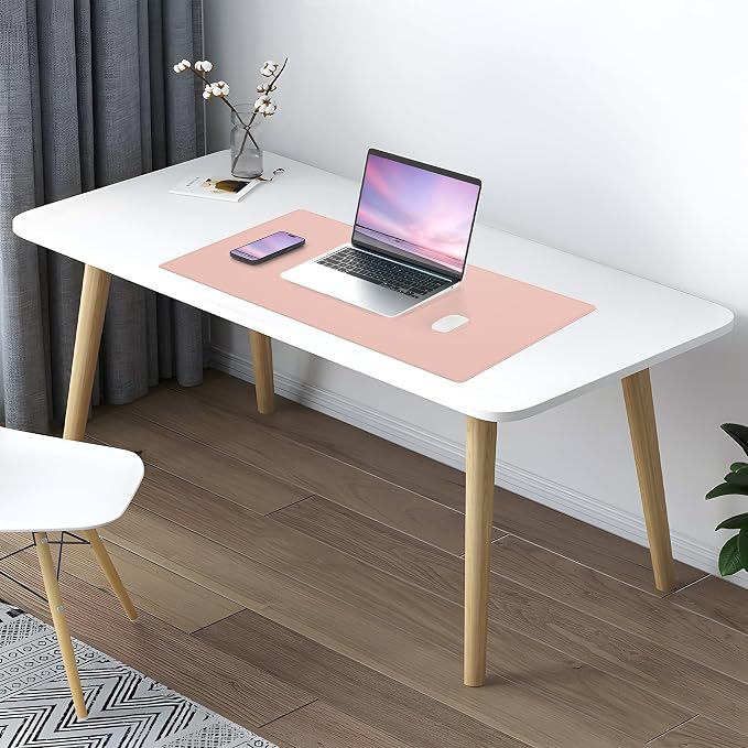 AFIING Cork Desk Mat, 31.5" x 17", Desk pad Protector | Dual-Sided Cork & PU - Image 11