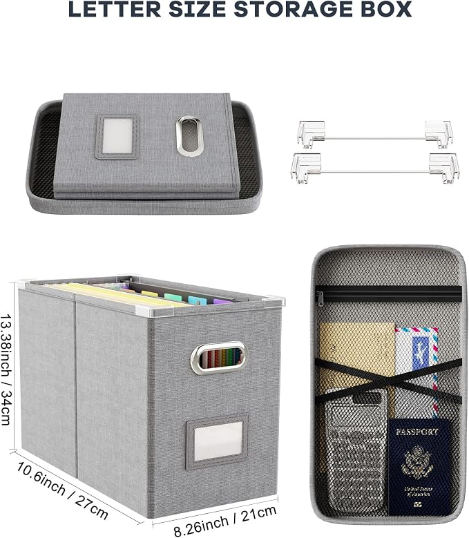 Oterri Hanging Filing File Box - Image 2