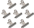 20 Pack 2 Inch Polished Steel Clips, Metal Bulldog Binder Clips, Large Hinge by HomeImpel