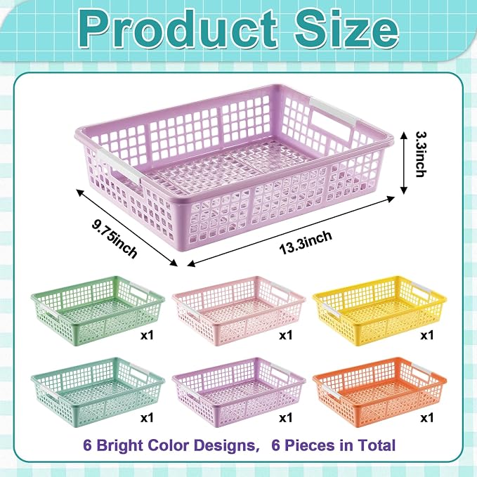 gisgfim 6 Pack Plastic Turn in Paper Trays - Image 2