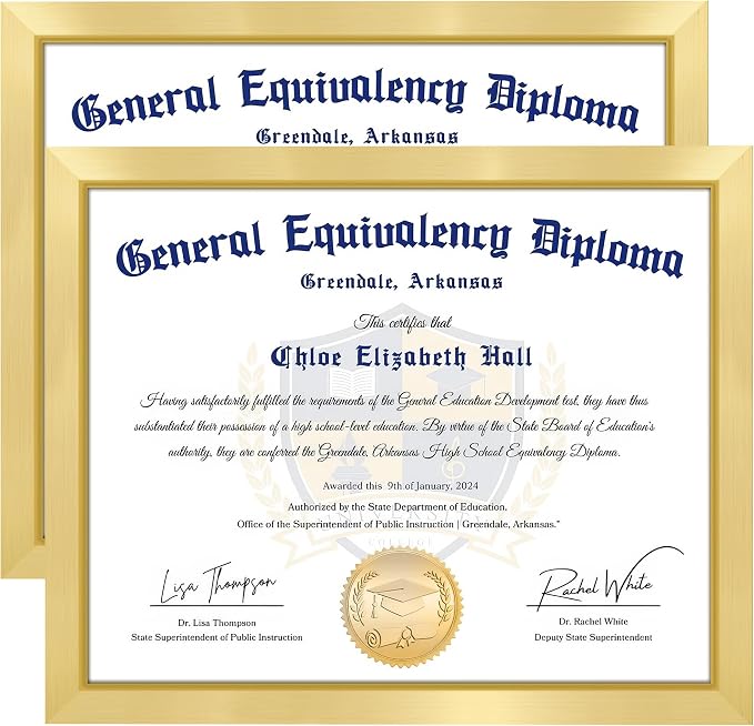 FIXSMITH 8.5x11 Diploma Frame, 2 Pack Certificate Frame by FIXSMITH