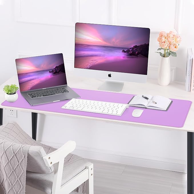 AFIING Leather Desk Pad Protector, Large Desk Mat - Image 7