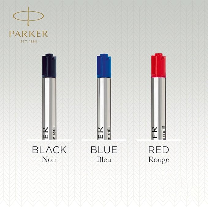 PARKER QUINKflow Ballpoint Pen Ink Refill, Medium Tip, 2 Pack - Image 7