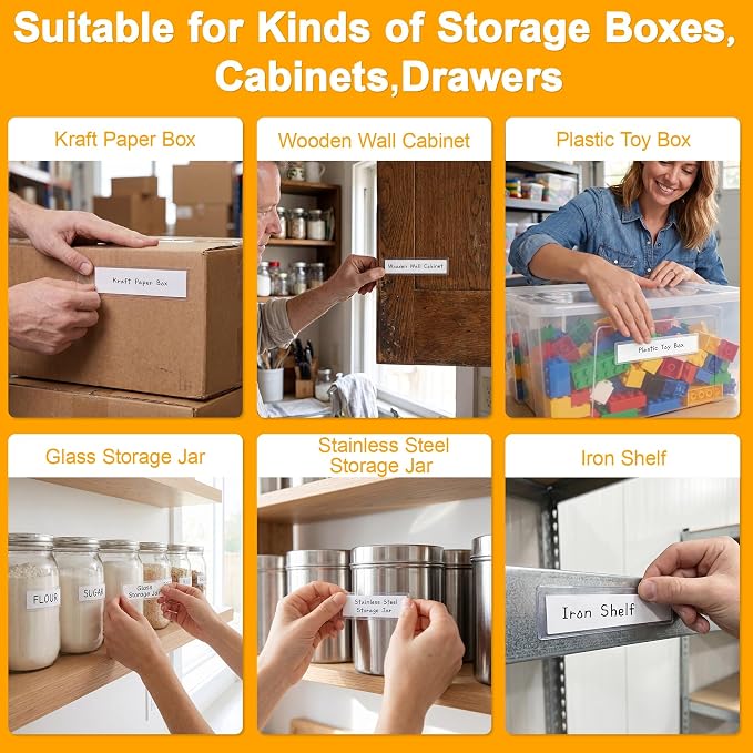 40 PCS Index Card Pockets, Self Adhesive Card Pockets - Image 5