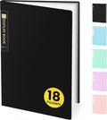 Sooez Binder with Plastic Sleeves 18-Pocket, Displays 36 Pages, 8.5x11 by Sooez