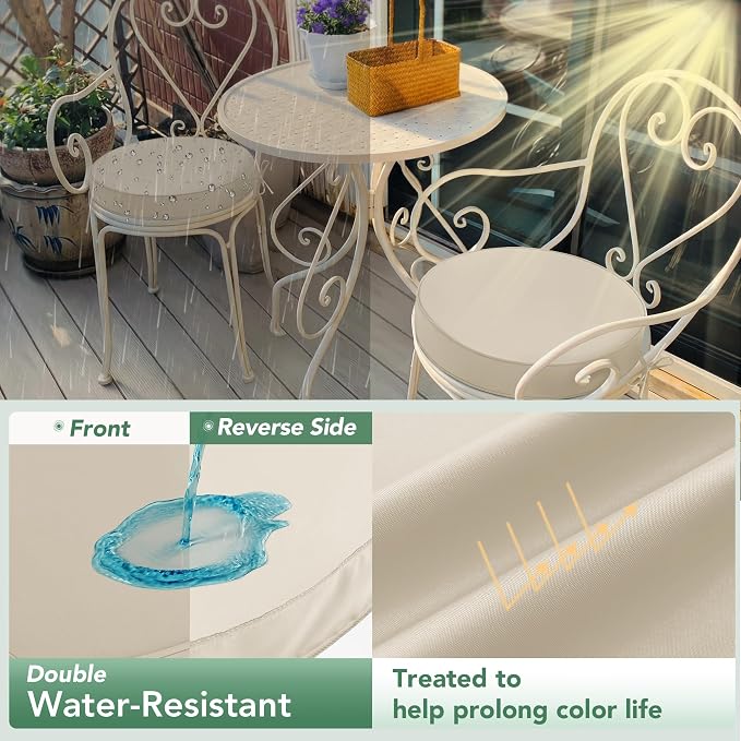 Summsun Outdoor Bistro Chair Cushions Set of 4 - Image 3