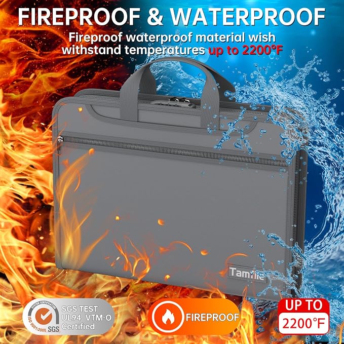 Fireproof Accordion File Organizer - Image 2
