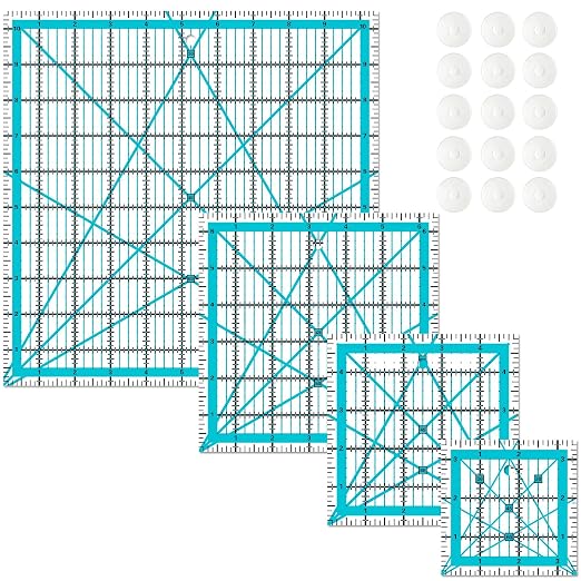 Quilting Rulers 4 Square Ruler Quilting Templates, Quilting Ruler Acrylic Rulers by Unknown