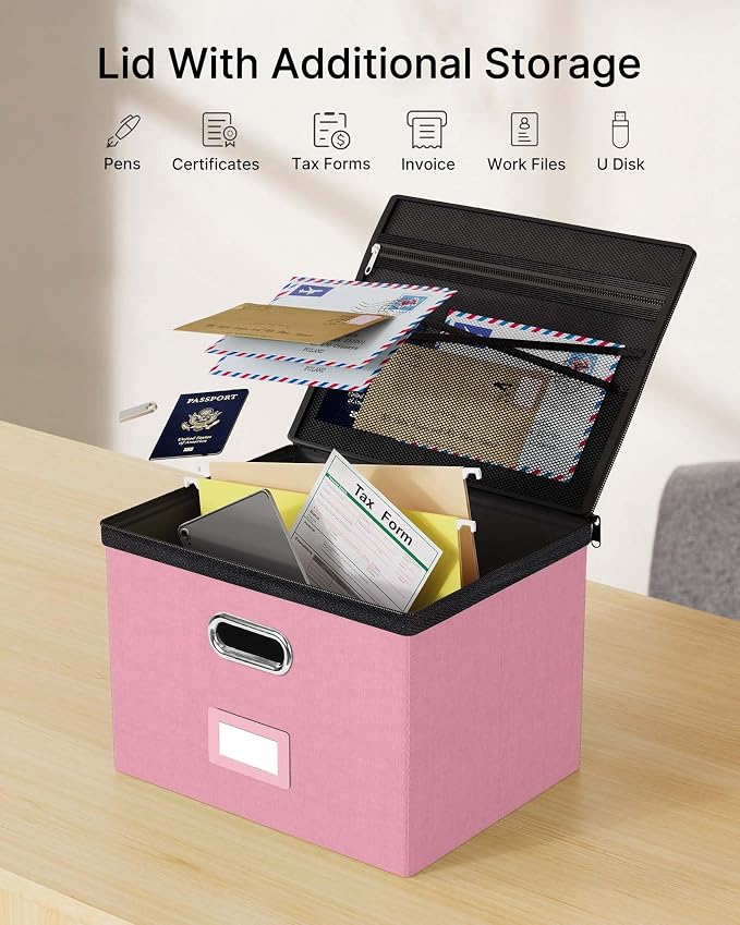 Oterri 1 Pack Large File Organizer Boxes - Image 2