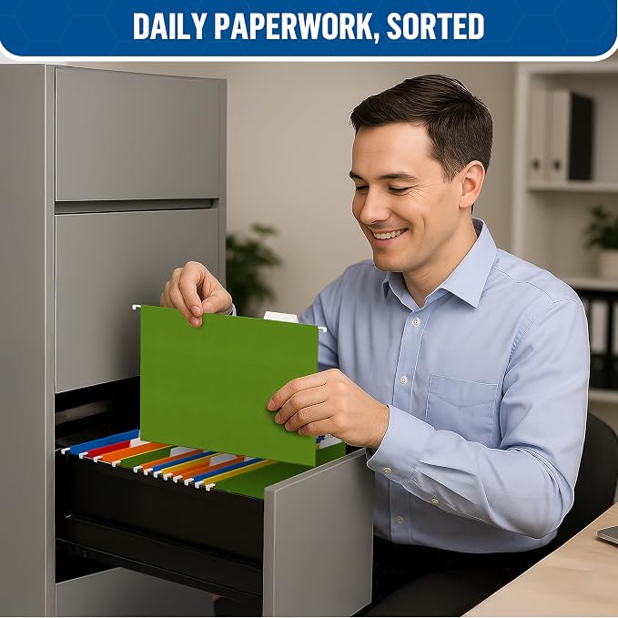 30 Pack Hanging File Folders Letter Size - Image 5