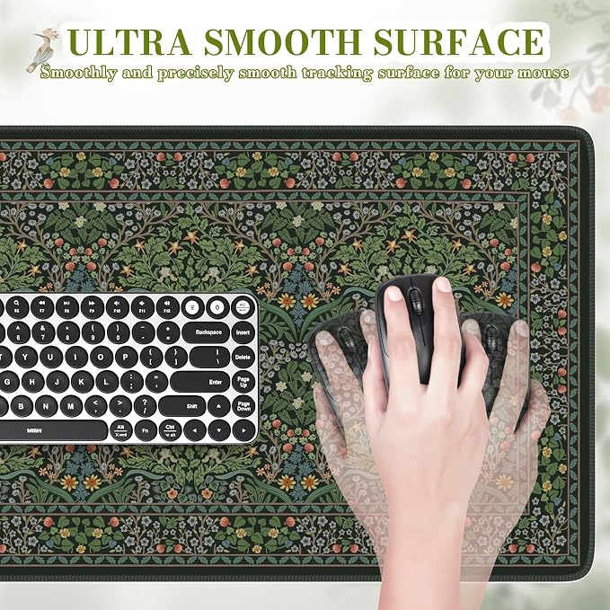 iCasso Big Mouse Pad, Desk Pad Mat, Full Desk Large Mousepad, Anti-Slip Smooth - Image 3