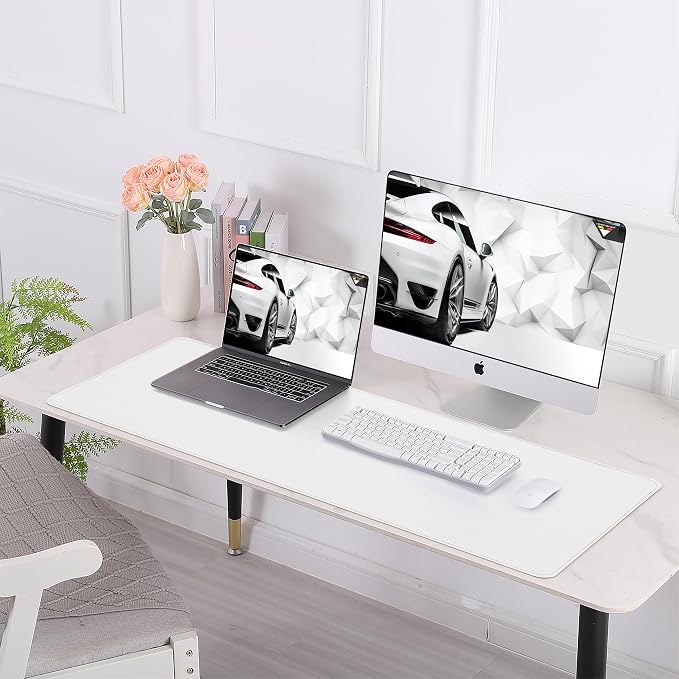 AFIING Leather Desk Pad Protector, Large Desk Mat - Image 9