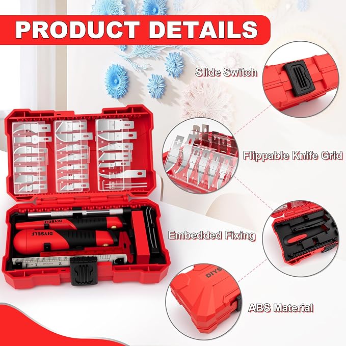 DIYSELF 41PCS Exacto Knife Set, Exacto Knife - Image 4