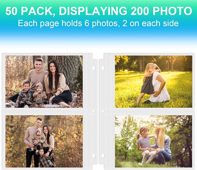 Aegero 25 Pack 5 x 7 Photo Sleeves - Image 3