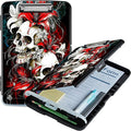 Red Lily Skull A4 Clipboard by Unknown
