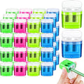 Aodaer 48 Pieces Pencil Sharpeners Manual Double Hole Pencil Sharpener by Aodaer