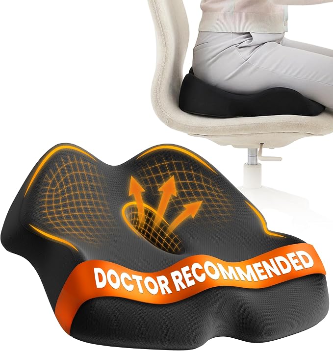 Everlasting Comfort Doctor Recommended Memory Foam Seat Cushion by EverlastingComfort