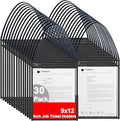 30 Pack Job Ticket Holders 9 x 12 Inch, Hanging Shop Ticket Holders | Clear by BESARME